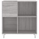 Sonata H Шкаф за винилови плочи сив сонома 84,5x38x89 см инженерно дърво