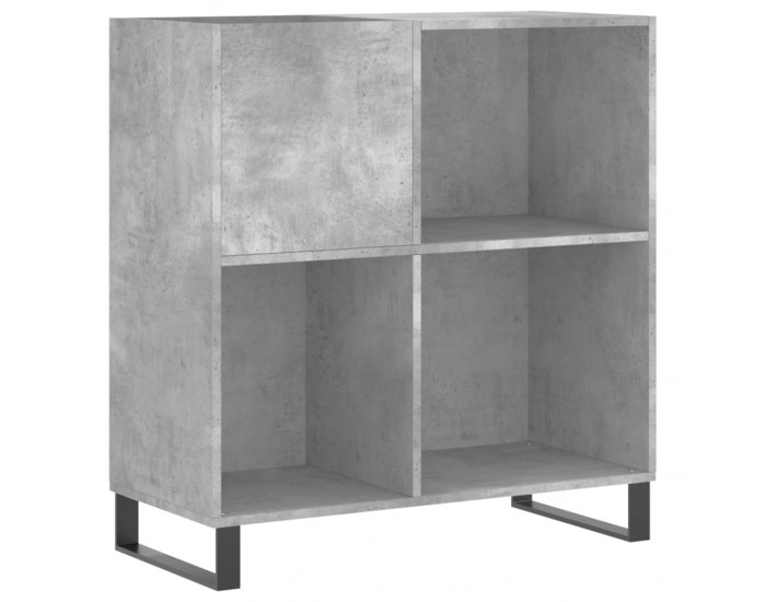 Sonata H Шкаф за грамофонни плочи сив 84,5x38x89 см инженерно дърво