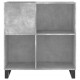 Sonata H Шкаф за грамофонни плочи сив 84,5x38x89 см инженерно дърво