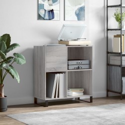 Sonata H Шкаф за винилови плочи сив сонома 84,5x38x89 см инженерно дърво - Comode TV