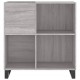 Sonata H Шкаф за винилови плочи сив сонома 84,5x38x89 см инженерно дърво