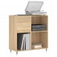 Sonata H Шкаф за винилови плочи сонома дъб 84,5x38x89 см инженерно дърво