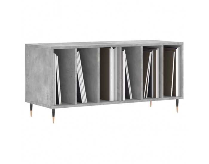Sonata H Шкаф за винилови плочи бетонно сив 100x38x48 см инженерно дърво