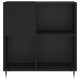 Sonata H Шкаф за грамофонни плочи черен 84,5x38x89 см инженерно дърво