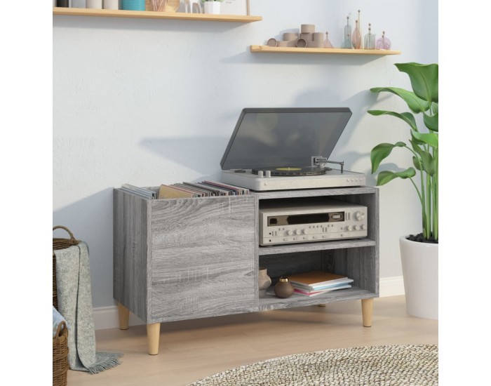 Sonata H Шкаф за винилови плочи сив сонома 84,5x38x48 см инженерно дърво