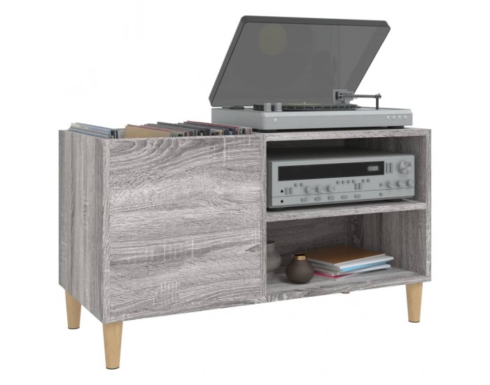 Sonata H Шкаф за винилови плочи сив сонома 84,5x38x48 см инженерно дърво