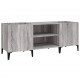 Sonata H Шкаф за винилови плочи сив сонома 121x38x48 см инженерно дърво