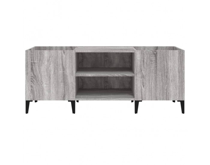 Sonata H Шкаф за винилови плочи сив сонома 121x38x48 см инженерно дърво