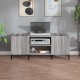 Sonata H Шкаф за винилови плочи сив сонома 121x38x48 см инженерно дърво