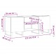 Sonata H Шкаф за грамофонни плочи сив 121x38x48 см инженерно дърво