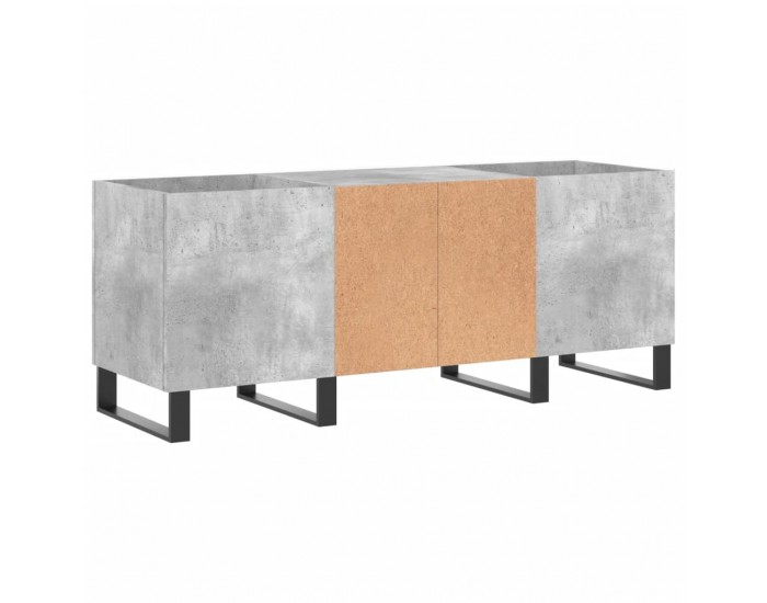 Sonata H Шкаф за грамофонни плочи сив 121x38x48 см инженерно дърво