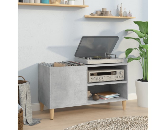 Sonata H Шкаф за грамофонни плочи сив 84,5x38x48 см инженерно дърво