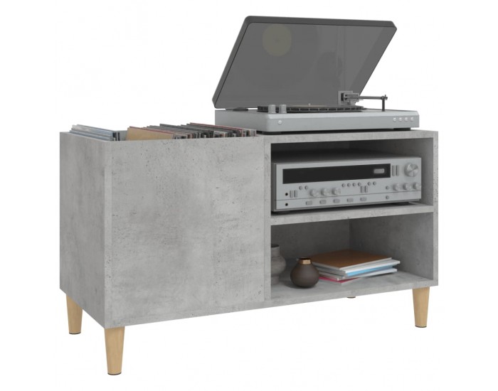 Sonata H Шкаф за грамофонни плочи сив 84,5x38x48 см инженерно дърво