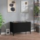 Sonata Dulap pentru discuri, negru, 74,5x38x48 cm, lemn prelucrat