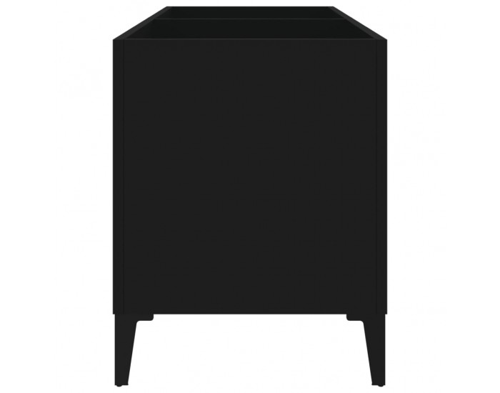 Sonata Dulap pentru discuri, negru, 74,5x38x48 cm, lemn prelucrat