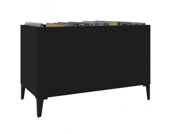 Sonata Dulap pentru discuri, negru, 74,5x38x48 cm, lemn prelucrat