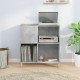 Sonata H Шкаф за грамофонни плочи сив 84,5x38x89 см инженерно дърво