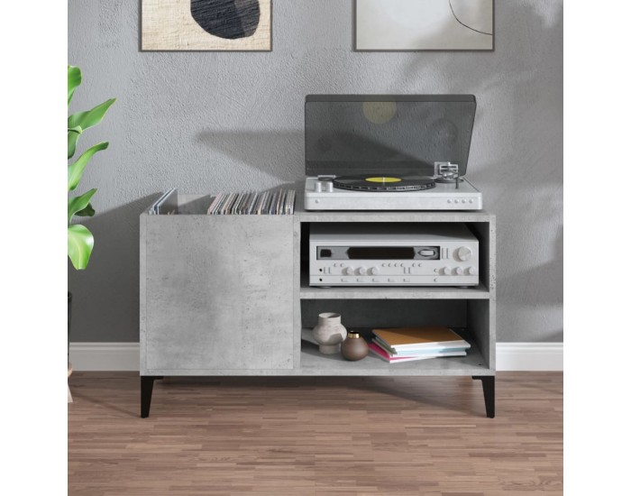Sonata H Шкаф за грамофонни плочи сив 84,5x38x48 см инженерно дърво