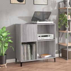 Sonata H Шкаф за винилови плочи сив сонома 84,5x38x89 см инженерно дърво - Comode TV