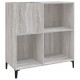 Sonata H Шкаф за винилови плочи сив сонома 84,5x38x89 см инженерно дърво