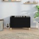 Sonata H Шкаф за грамофонни плочи черен 74,5x38x48 см инженерно дърво
