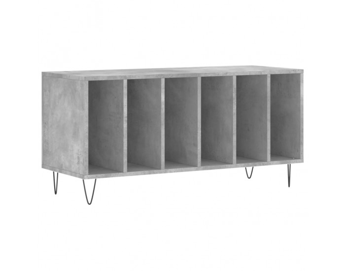 Sonata H Шкаф за винилови плочи бетонно сив 100x38x48 см инженерно дърво