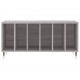 Sonata H Шкаф за винилови плочи сив сонома 100x38x48 см инженерно дърво