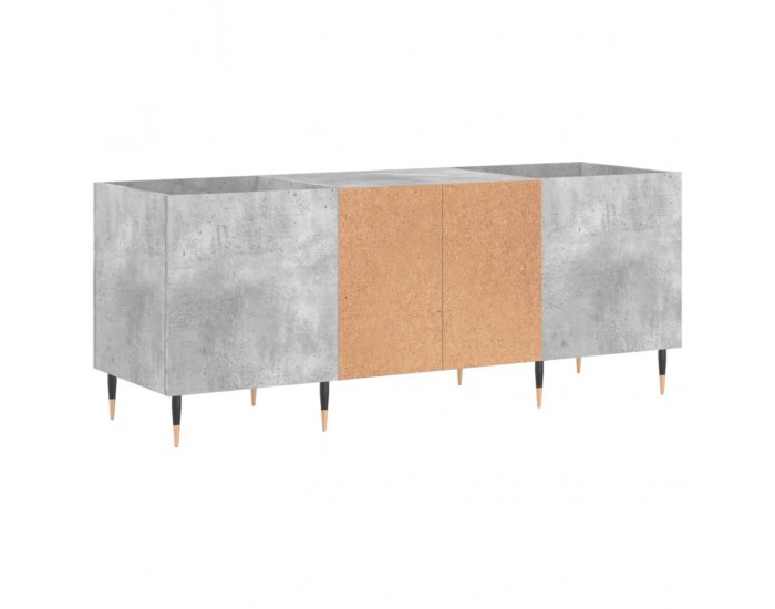 Sonata H Шкаф за грамофонни плочи сив 121x38x48 см инженерно дърво
