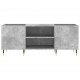 Sonata H Шкаф за грамофонни плочи сив 121x38x48 см инженерно дърво