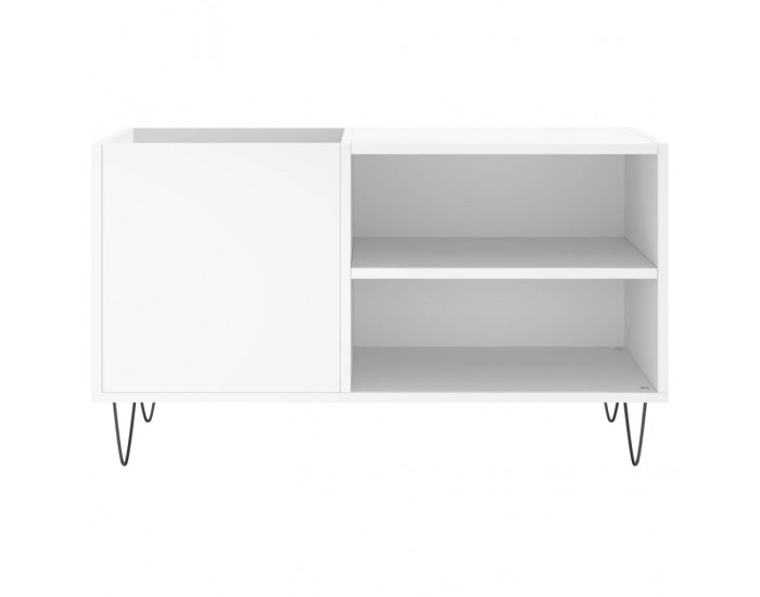 Sonata H Шкаф за грамофонни плочи бял 85x38x48 см инженерно дърво