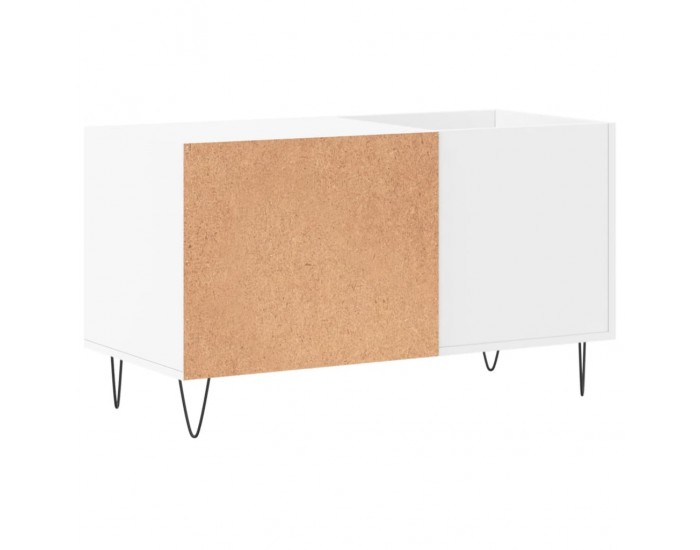 Sonata H Шкаф за грамофонни плочи бял 85x38x48 см инженерно дърво