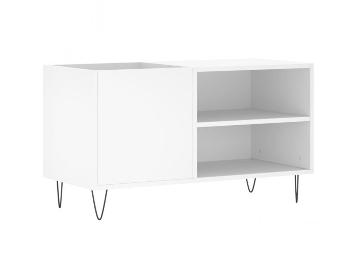 Sonata H Шкаф за грамофонни плочи бял 85x38x48 см инженерно дърво