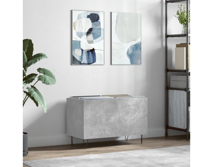 Sonata H Шкаф за грамофонни плочи сив 74,5x38x48 см инженерно дърво