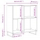 Sonata H Шкаф за грамофонни плочи бял 84,5x38x89 см инженерно дърво