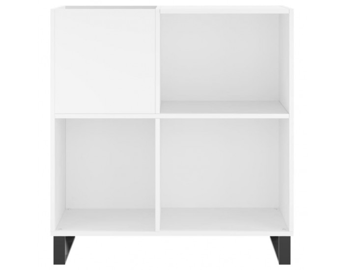 Sonata H Шкаф за грамофонни плочи бял 84,5x38x89 см инженерно дърво