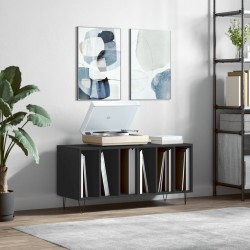 Sonata H Шкаф за грамофонни плочи черен 100x38x48 см инженерно дърво - Comode TV