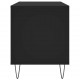 Sonata H Шкаф за грамофонни плочи черен 100x38x48 см инженерно дърво