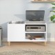 Sonata H Шкаф за грамофонни плочи бял 84,5x38x48 см инженерно дърво