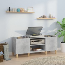Sonata H Шкаф за грамофонни плочи сив 121x38x48 см инженерно дърво - Comode TV