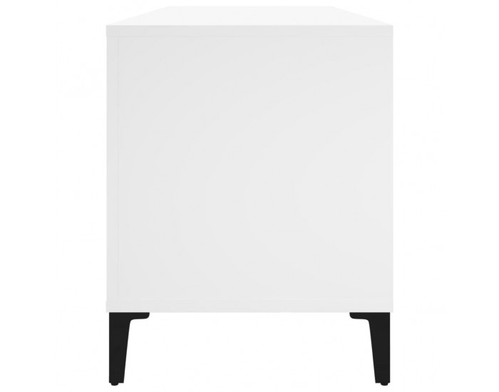 Sonata H Шкаф за грамофонни плочи бял 100x38x48 см инженерно дърво