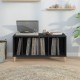 Sonata H Шкаф за грамофонни плочи черен 100x38x48 см инженерно дърво