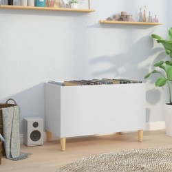 Sonata H Шкаф за грамофонни плочи бял 74,5x38x48 см инженерно дърво - Comode TV