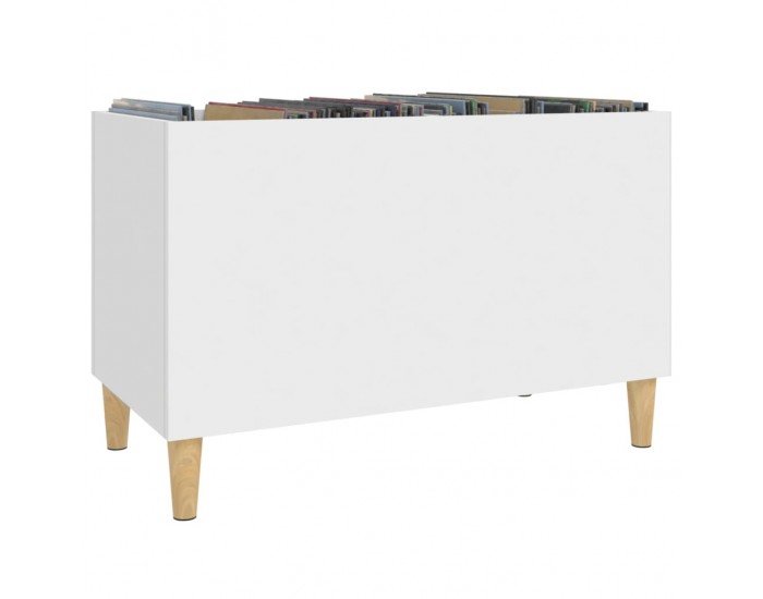 Sonata H Шкаф за грамофонни плочи бял 74,5x38x48 см инженерно дърво