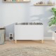 Sonata H Шкаф за грамофонни плочи бял 74,5x38x48 см инженерно дърво