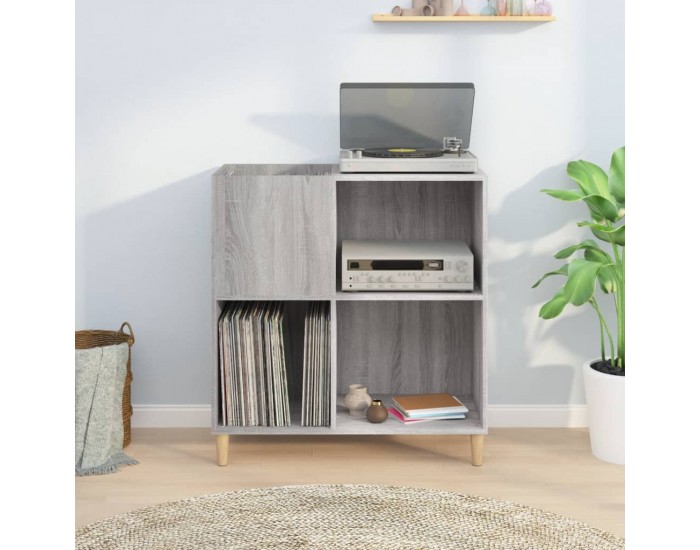 Sonata H Шкаф за винилови плочи сив сонома 84,5x38x89 см инженерно дърво