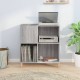 Sonata H Шкаф за винилови плочи сив сонома 84,5x38x89 см инженерно дърво