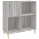 Sonata H Шкаф за винилови плочи сив сонома 84,5x38x89 см инженерно дърво
