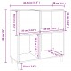 Sonata H Шкаф за винилови плочи сив сонома 84,5x38x89 см инженерно дърво