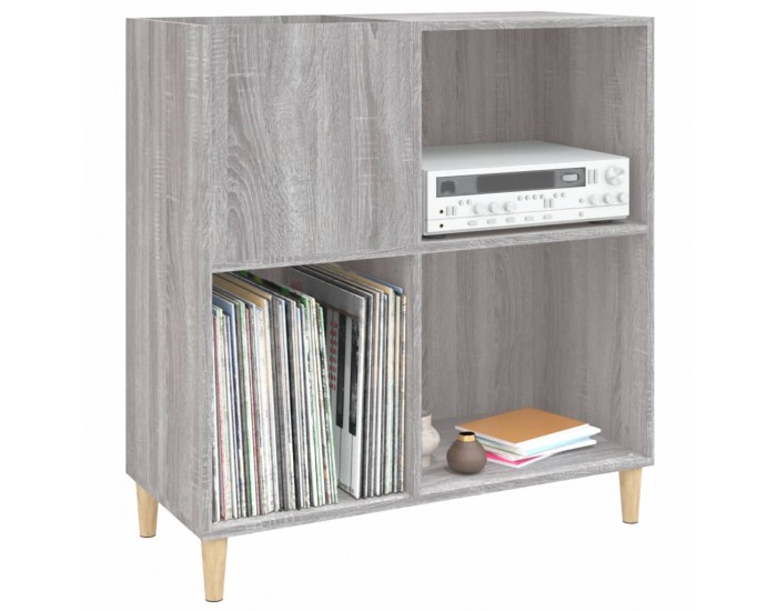 Sonata H Шкаф за винилови плочи сив сонома 84,5x38x89 см инженерно дърво