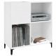 Sonata H Шкаф за грамофонни плочи бял 84,5x38x89 см инженерно дърво